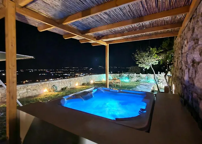 7days I Relax With Private Jacuzzi & Seaview Apartamento Agkidia